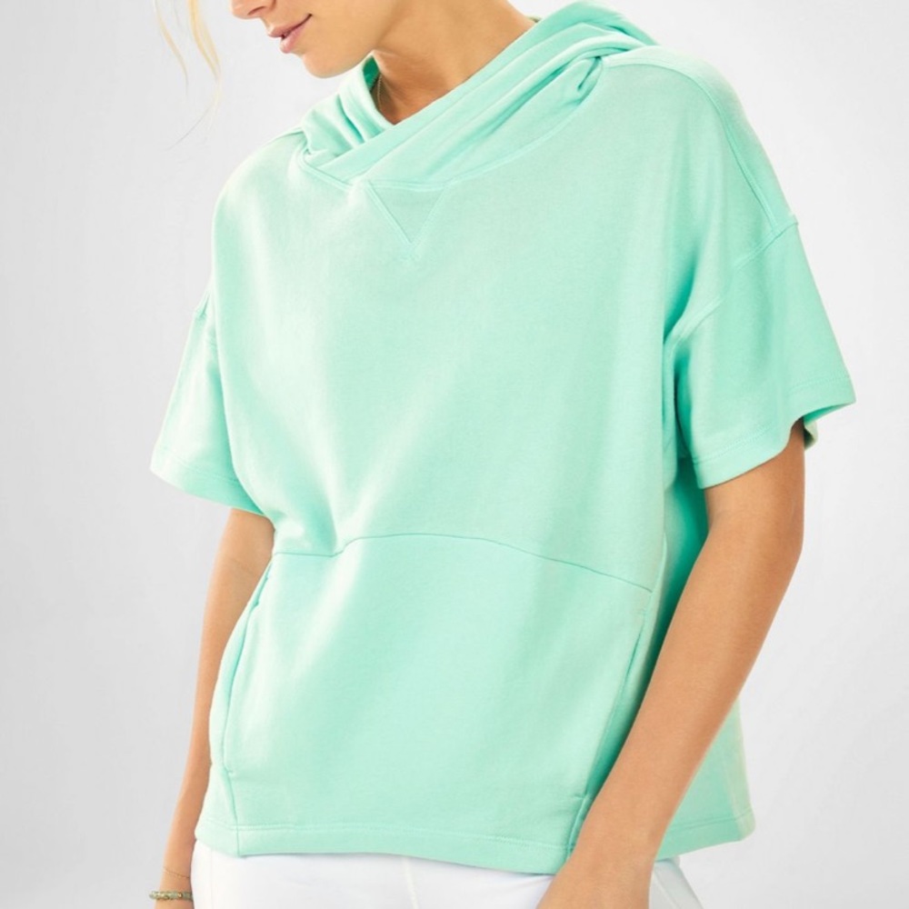 Fabletics Hadley High-Low Short Sleeve Tee Hoodie